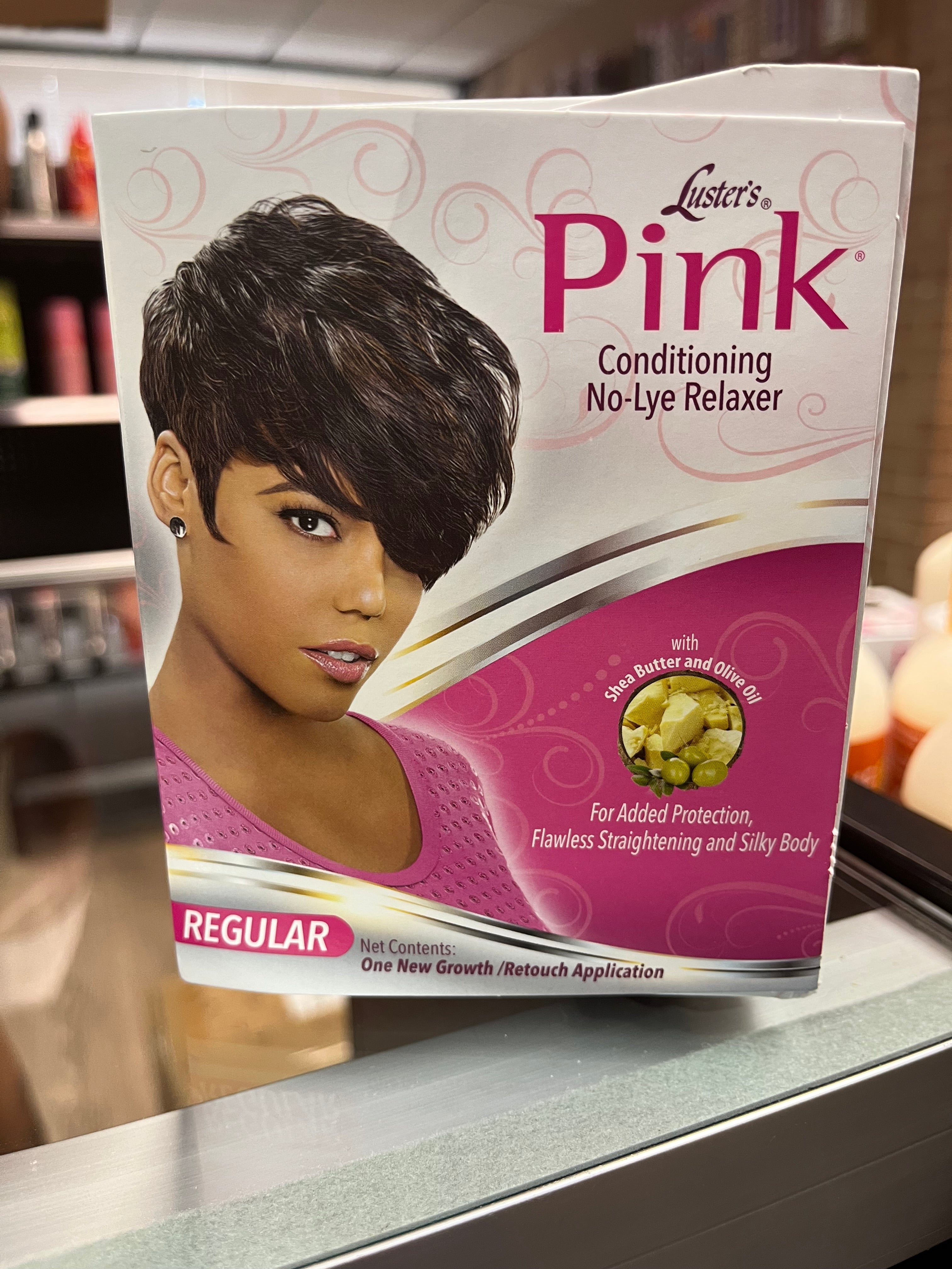 LUSTER'S PINK CONDITIONING NO-LYE RELAXER KIT REGULAR – THE