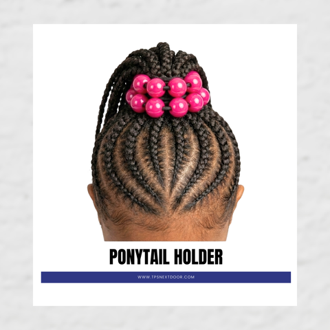 10 PONYTAIL HOLDERS 20MM (DARK PINK)