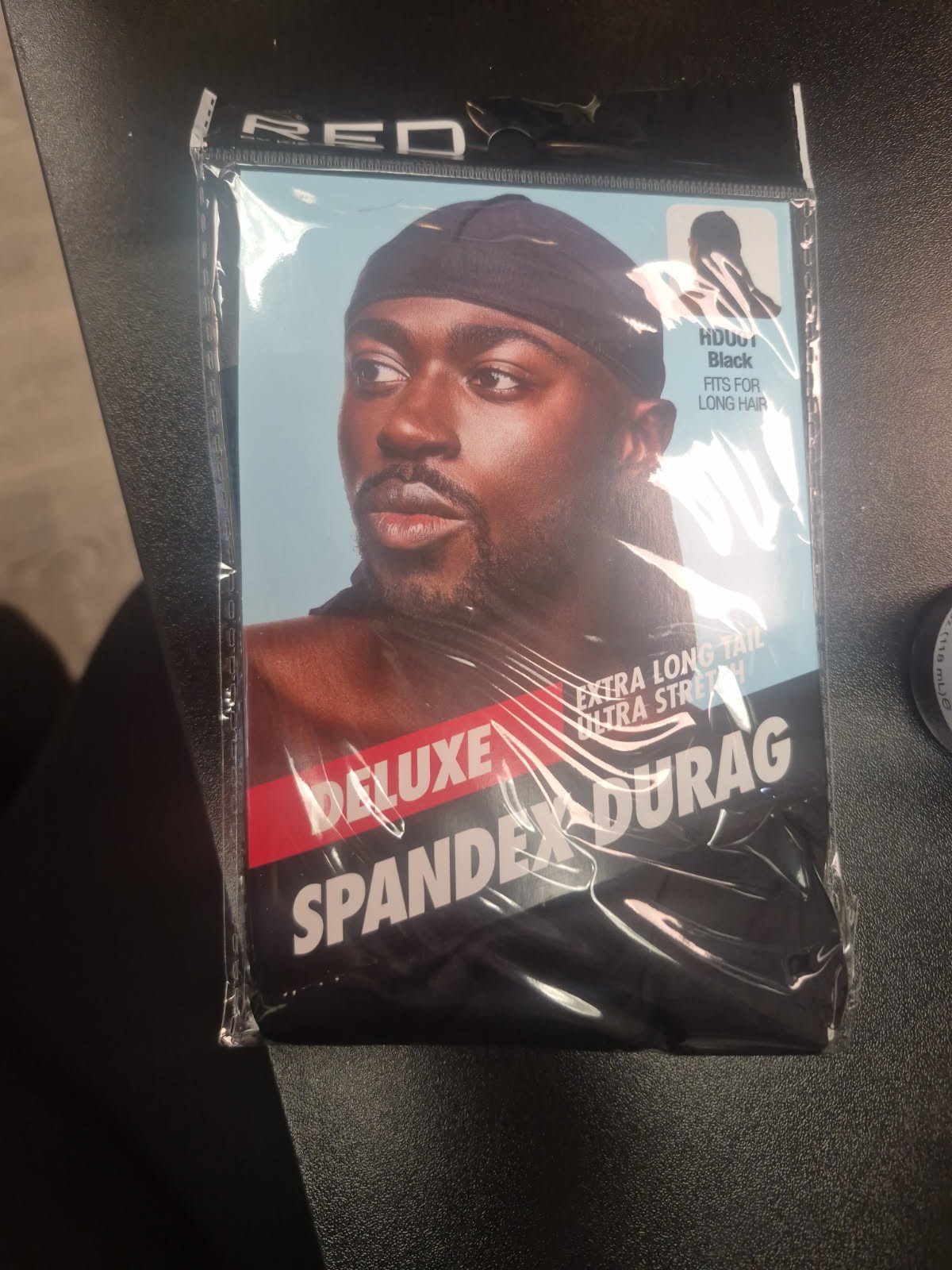 RED BY KISS HDU01 DELUXE SPANDEX DURAG - ONE SIZE BLACK