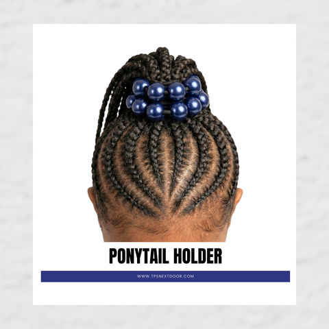 10 PONYTAIL HOLDERS 20MM (DARK NAVY)
