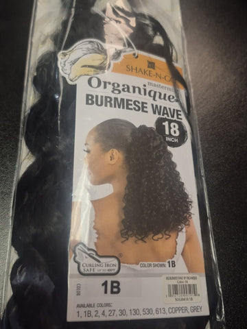 SHAKE N GO ORGANIQUE MASTERMIX WEAVE BURMESE WAVE 18 IN