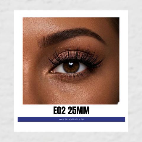 3D Mink Eye Lashes E02 25mm