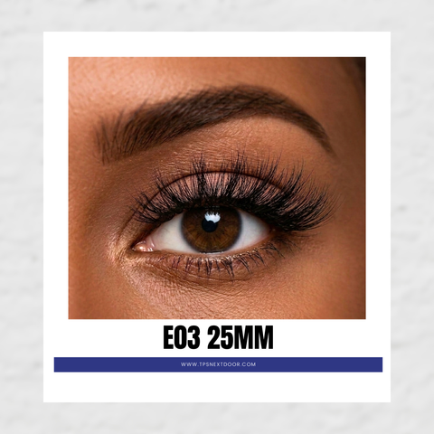 3D Mink Eye Lashes E03 25mm