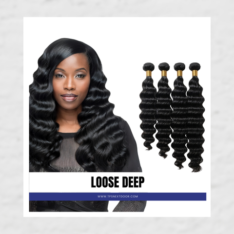 Bundle Deal: 16/18/20/22 Black Loose Deep Wave