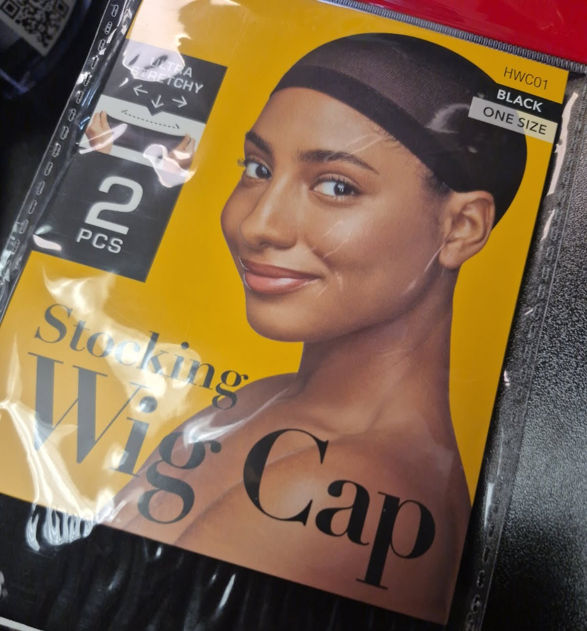 RED BY KISS HWC STOCKING WIG CAP - ONE SIZE HWC01 BLACK