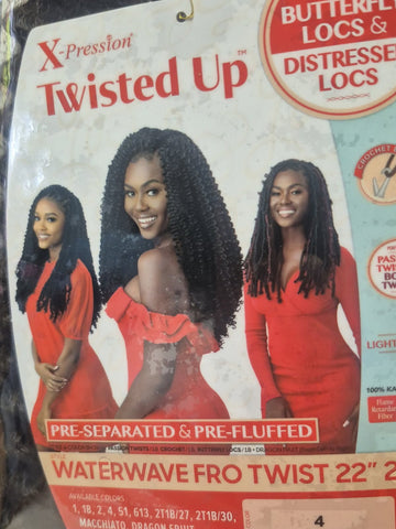 X-PRESSION TWIST UP WATERWAVE FRO TWIST 22 IN 2X