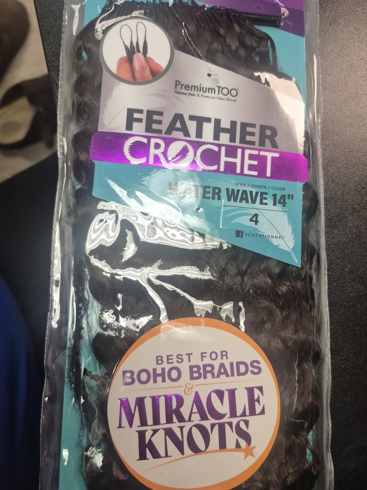 SENSATIONAL PREMIUM TOO FEATHER CROCHET WATER WAVE 14 IN