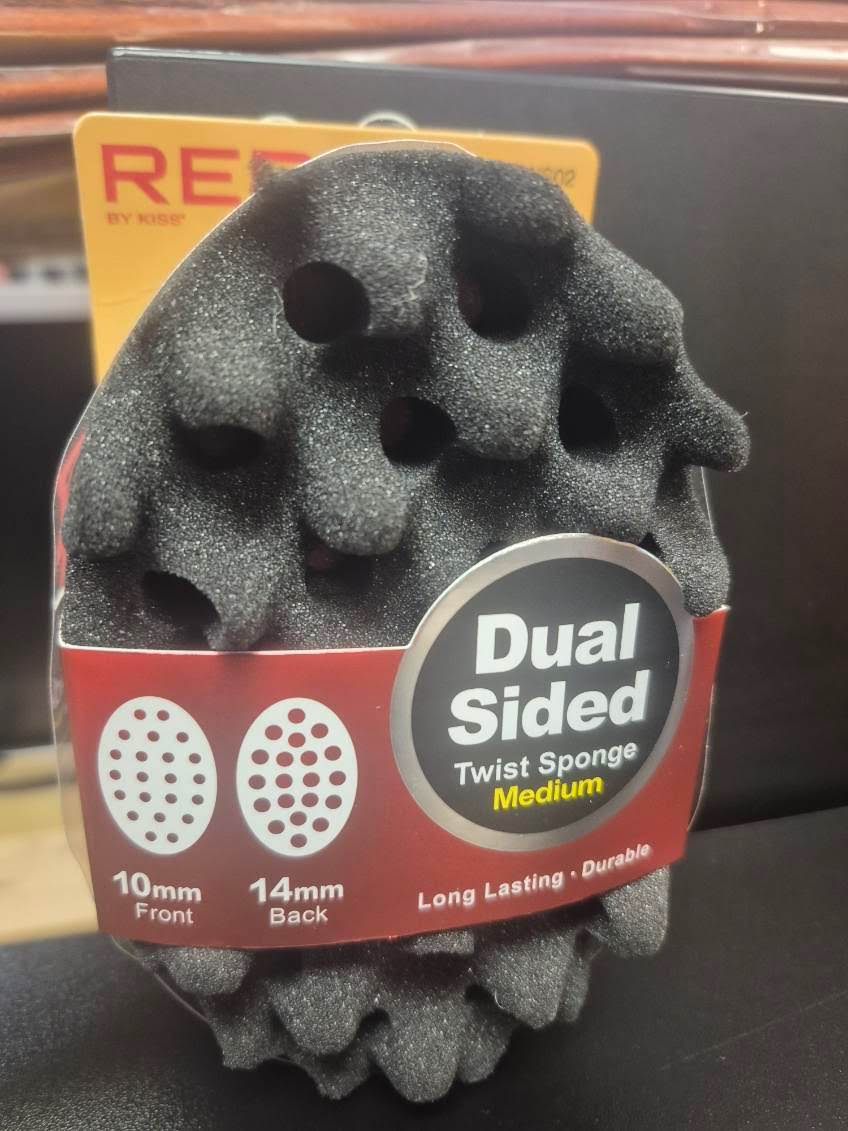 RED BY KISS TWS02 DUAL SIDED TWIST SPONGE MEDIUM