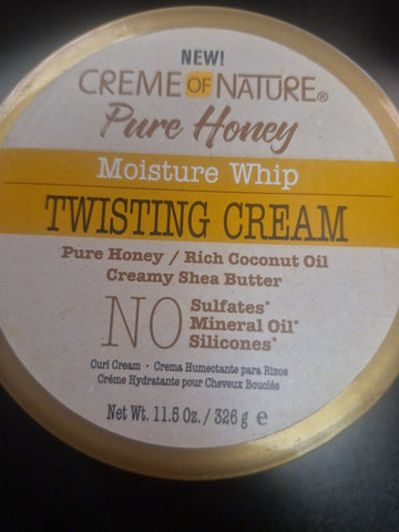 CREME OF NATURE PURE HONEY MOISTURE WHIP TWISTING CREAM 11.5OZ