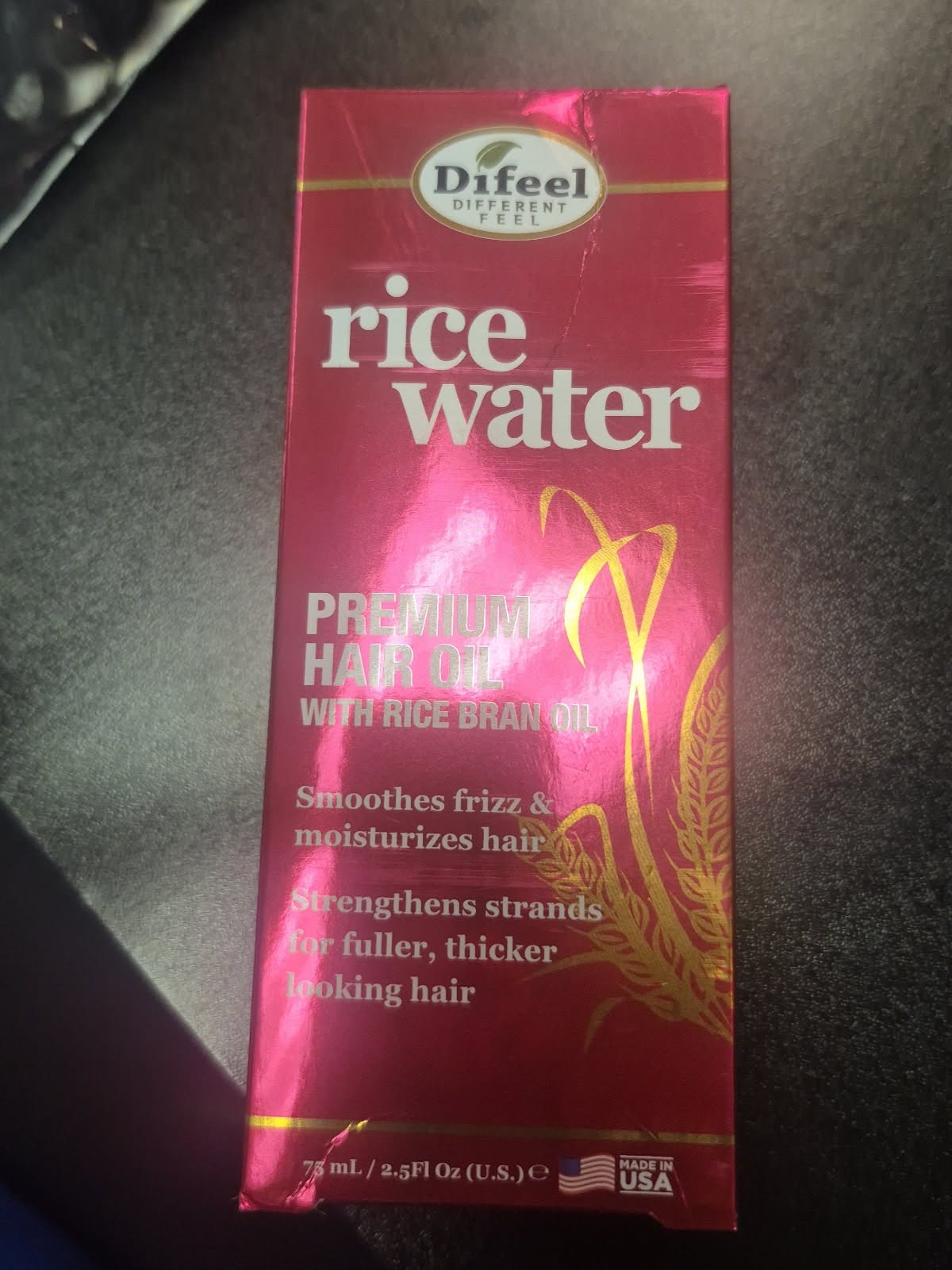 DIFEEL 99% NATURAL PREMIUM HAIR OIL RICE WATER 2.5 OZ