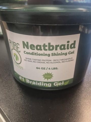 PURE O NEATBRAID CONDITIONING SHINING GEL 64oz