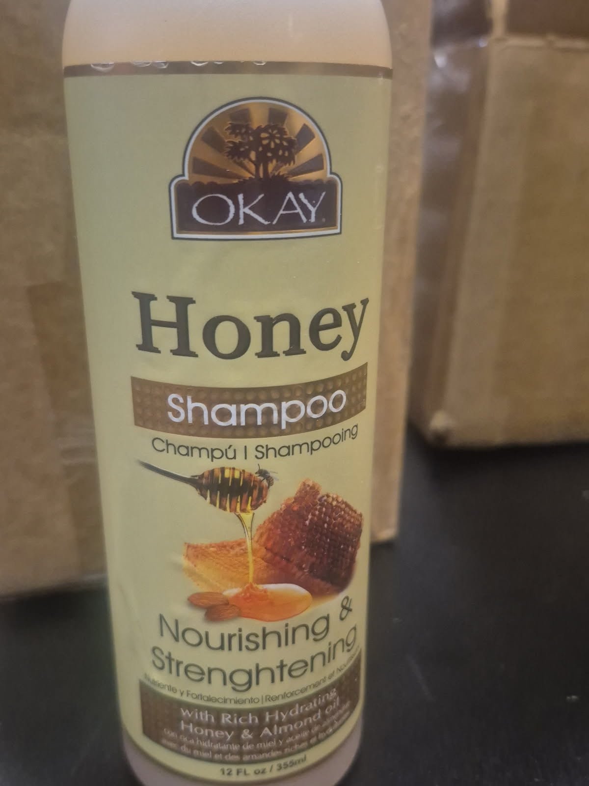 OKAY HONEY SHAMPOO 12 OZ