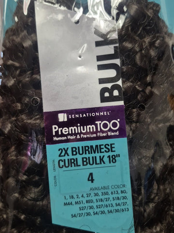 PREMIUM TOO 2X BURMESE CURL BULK 18 IN