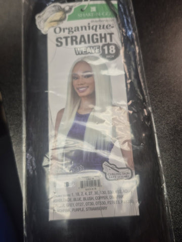 SHAKE N GO ORGANIQUE MASTERMIX WEAVE STRAIGHT 18 IN