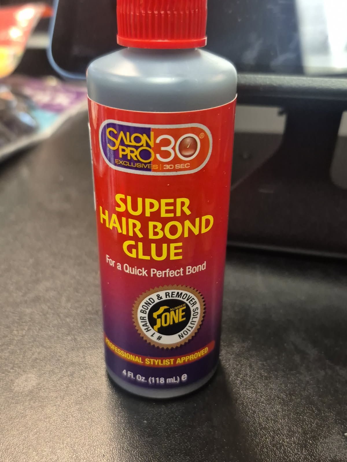 SALON PRO 30 SEC SUPER HAIR BOND GLUE 4 OZ