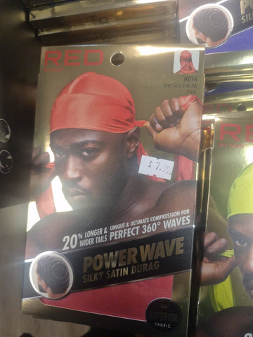 RED BY KISS HDUPPXX(HDXX) POWER WAVE SILKY SATIN DURAG