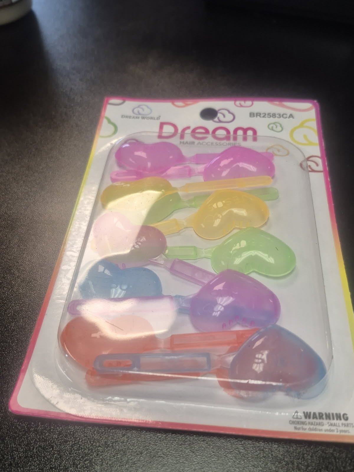 BARRETTES #83 I LOVE JESUS 20 PACK ASSORTED COLORS