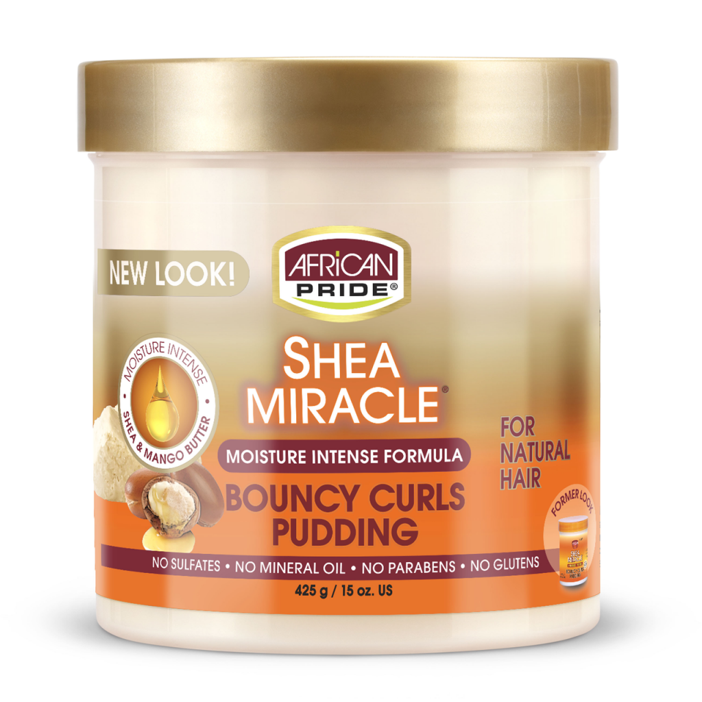 AFRICAN PRIDE SHEA BUTTER FORMULA MIRACLE BOUNCY CURLS PUDDING 15oz