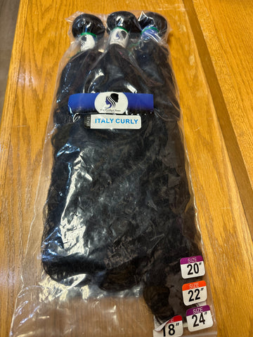 Bundle Deal: 18/20/22/24 Black Italy Curly