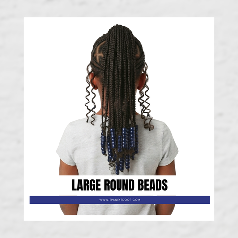 BEADS (NAVY) LARGE ROUND