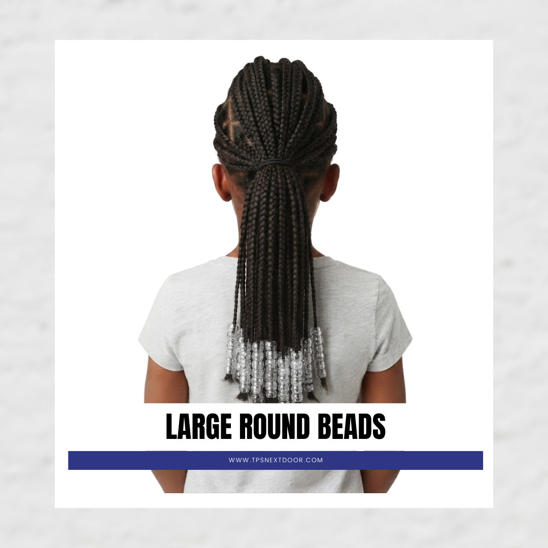 BEADS (WHITE/CLEAR) LARGE ROUND
