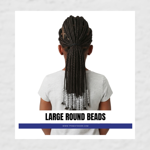 BEADS (WHITE/CLEAR) LARGE ROUND