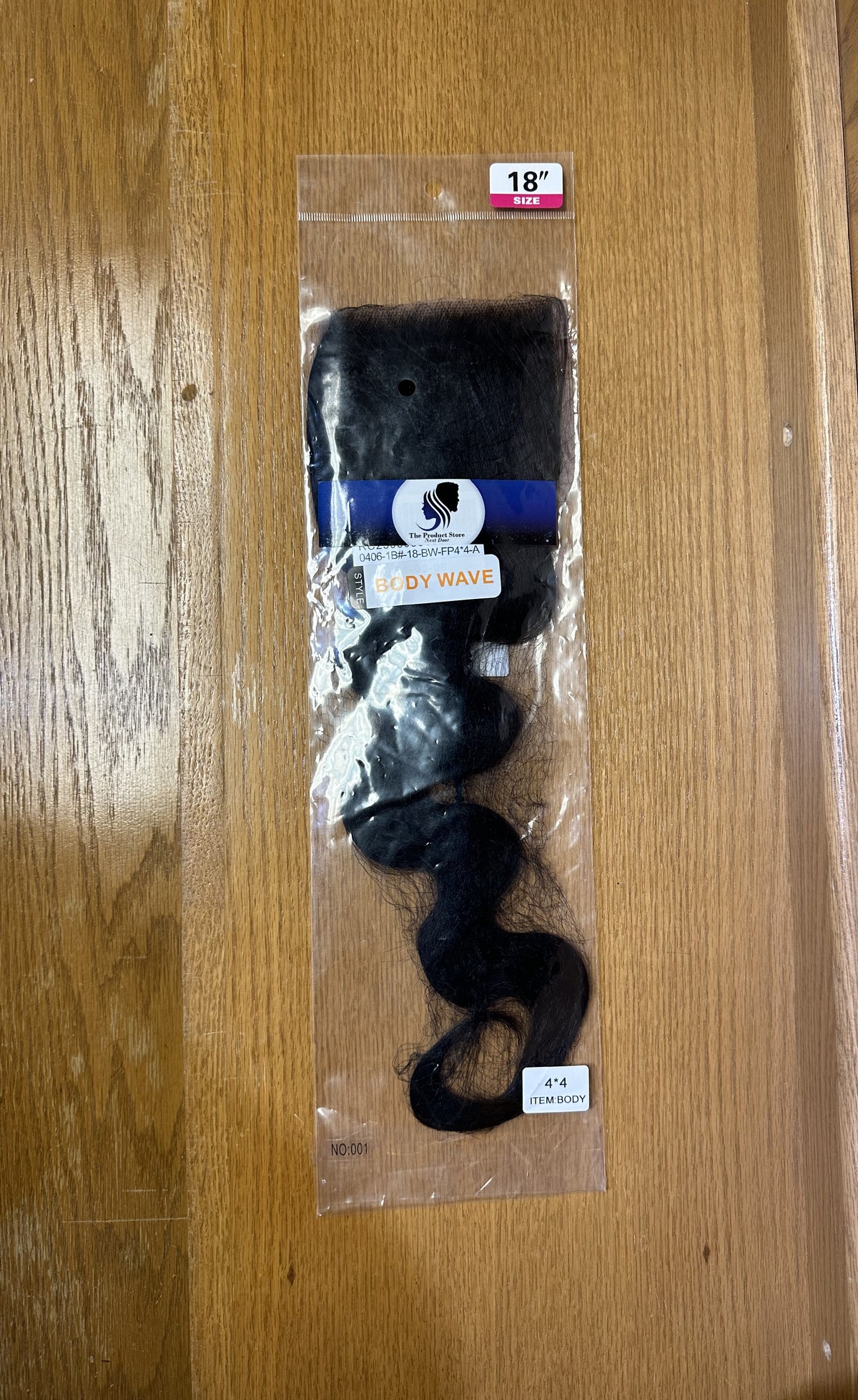 Weave: Human Hair Black Body Wave 18"