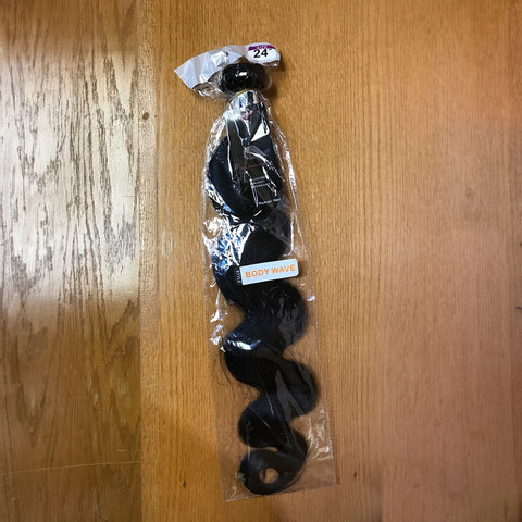 Weave: Human Hair Black Body Wave 24"