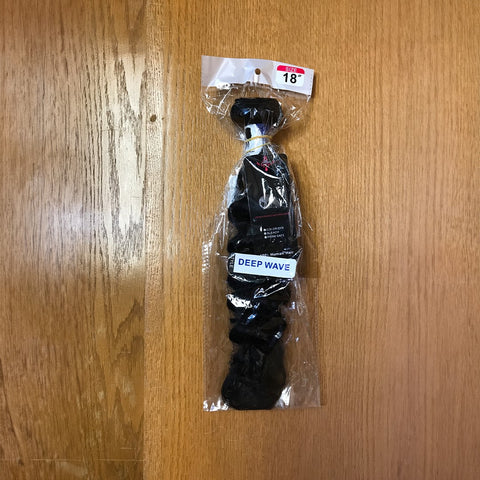 Weave: Human Hair Black Deep Wave 18"
