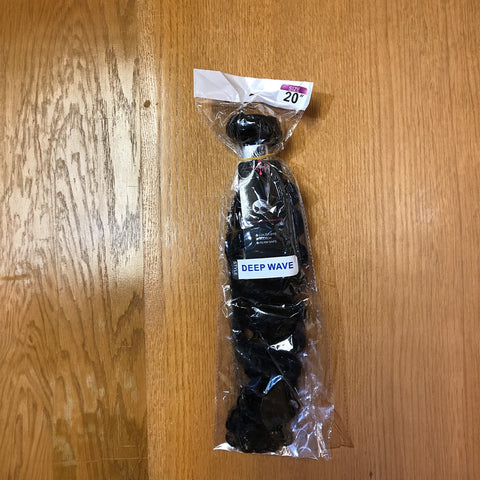 Weave: Human Hair Black Loose Deep Wave 20"