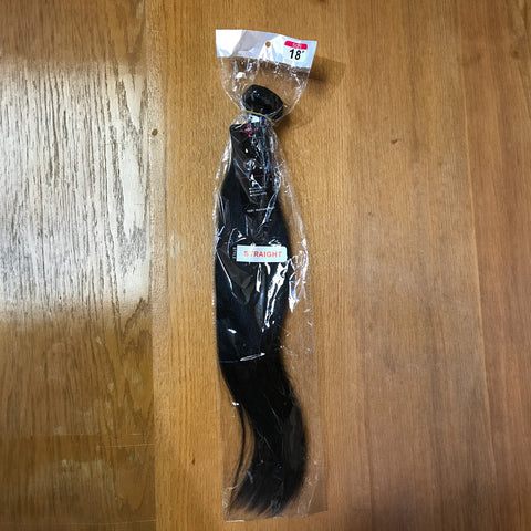 Weave: Human Hair Black Straight 18"