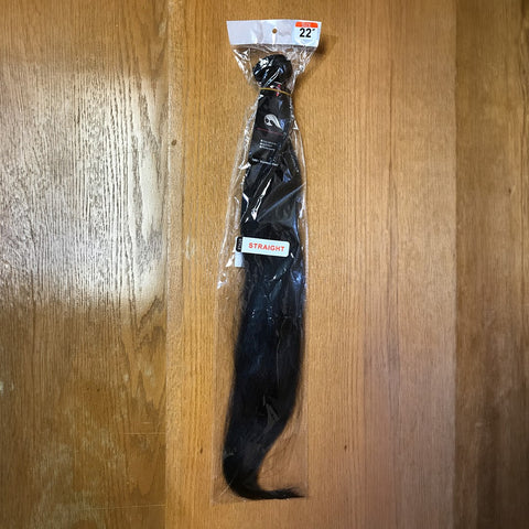 Weave: Human Hair Black Straight 22"
