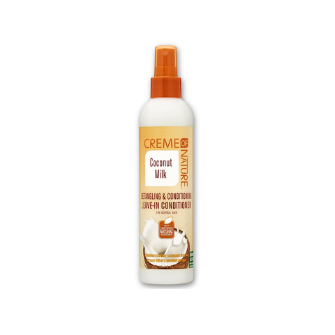 CREME OF NATURE COCONUT MILK DETANGLING & CONDITIONING LEAVE IN CONDITIONER 8.45oz