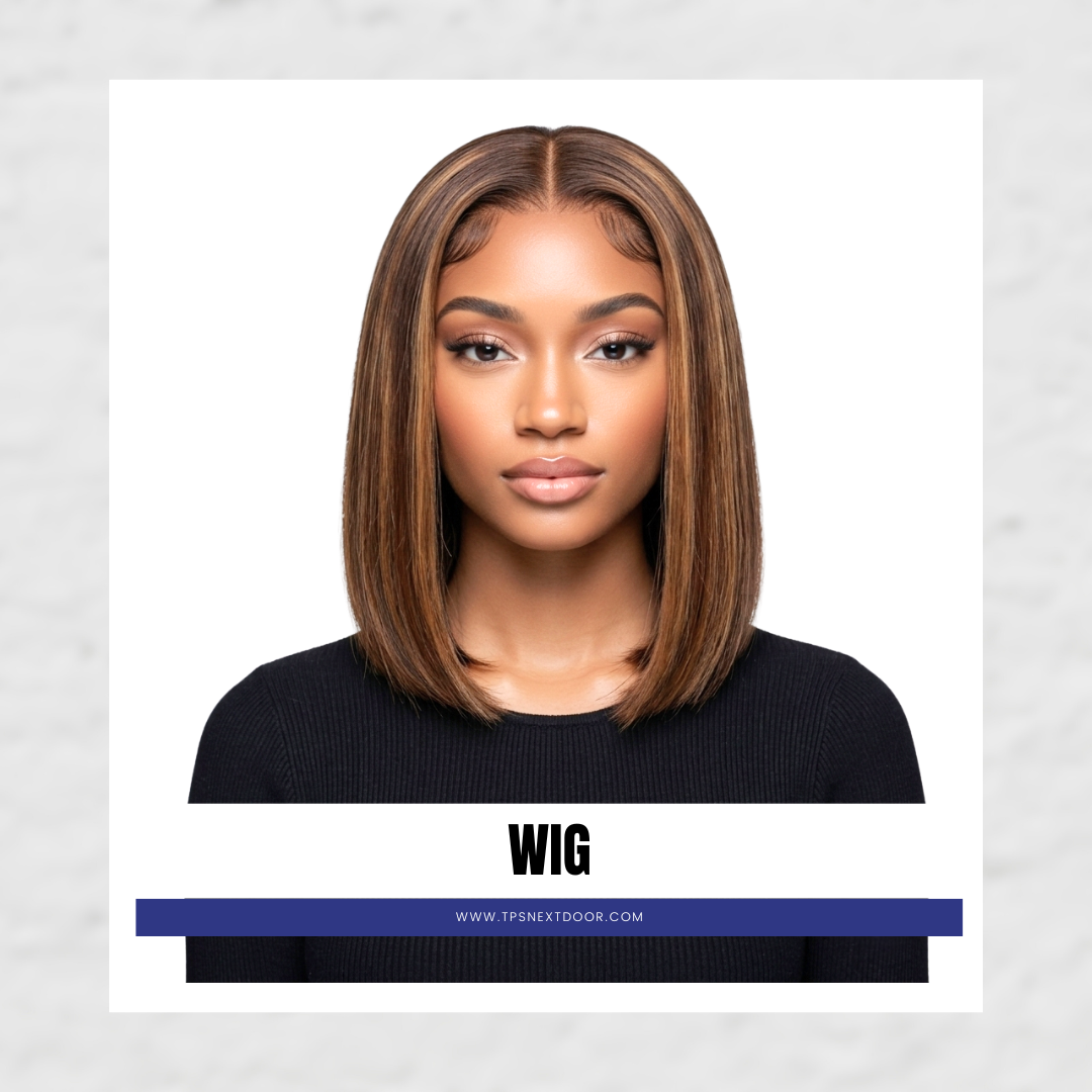 WIG : Chestnut Brown 4x4 Closure Bob Wig