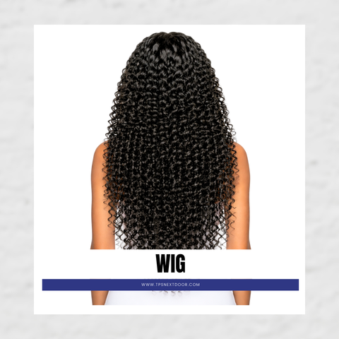 WIG : 13x4 PREMADE FRONTAL LACE WIG #1B Deep wave