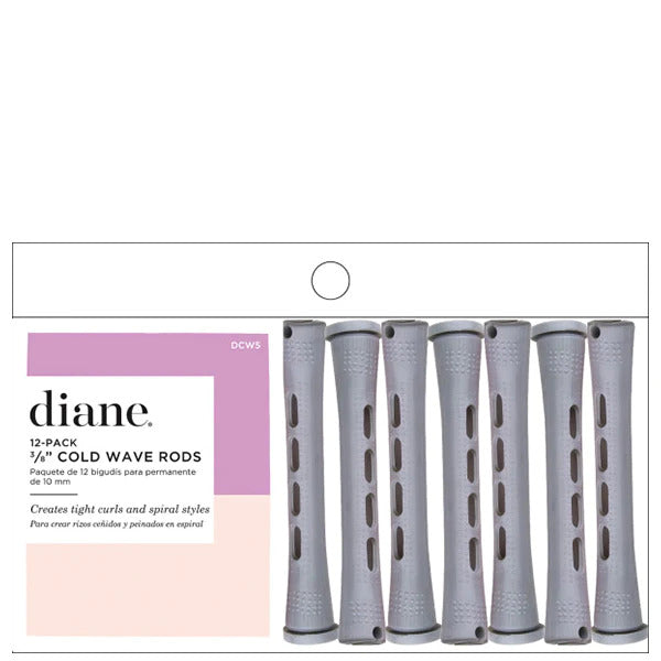 DIANE 12 PACK 3/8 IN WAVE RODS - GREY