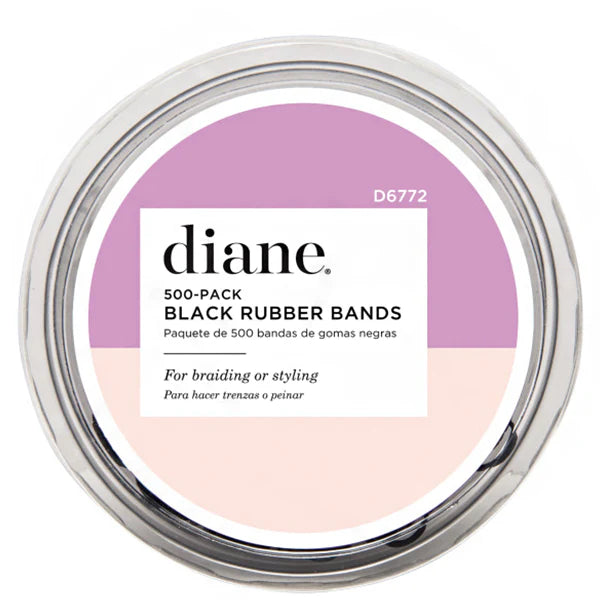 DIANE #D6772 RUBBER BANDS BIN - 500 PACK BLACK