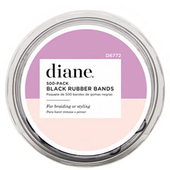 DIANE #D6772 RUBBER BANDS BIN - 500 PACK BLACK