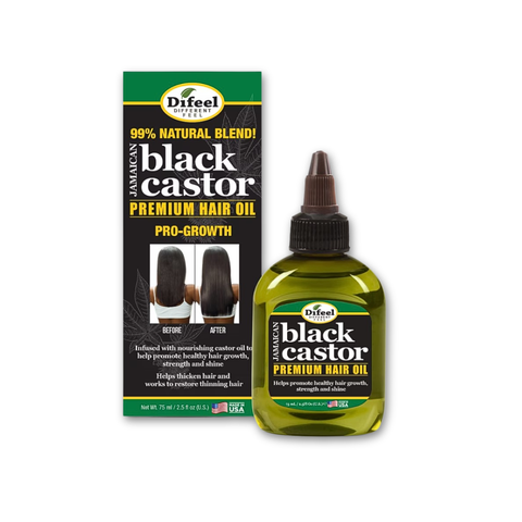 DIFEEL JAMAICAN BLACK CASTOR SUPERIOR GROWTH PREMIUM HAIR OIL 2.5oz