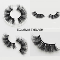 3D Mink Eye Lashes E03 25mm