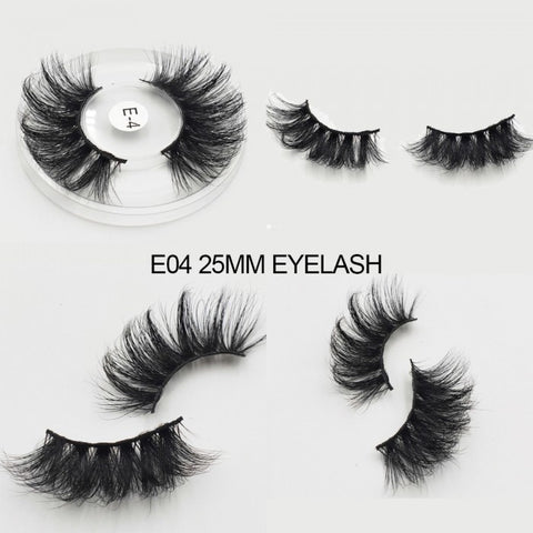 3D Mink Eye Lashes E04 25mm