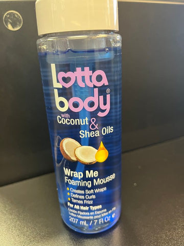 LOTTABODY COCONUT & SHEA OILS WRAP ME FOAMING MOUSSE 7OZ PRODUCT STORE NEXT DOOR