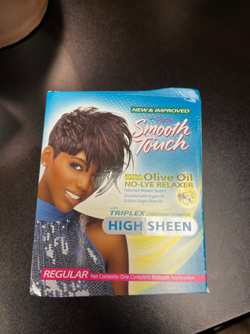 LUSTER'S PINK SMOOTH TOUCH EXTRA VIRGIN OLIVE OIL NO-LYE RELAXER KIT - REGULAR