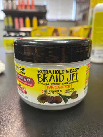 JAMAICAN MANGO & LIME EXTRA HOLD & EASY BRAID GEL 8 OZ