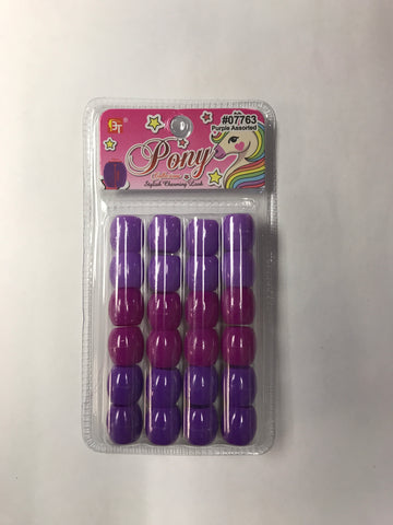 JUMBO ROUND BEADS (PURPLE ASSORTED)