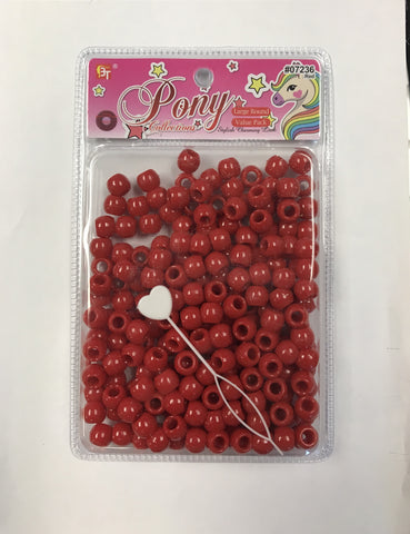 LARGE ROUND BEADS VALUE PACK (RED)