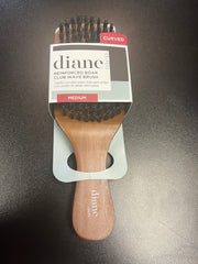 DIANE #D8176 REINFORCED BOAR CLUB WAVE BRUSH MEDIUM CURVED