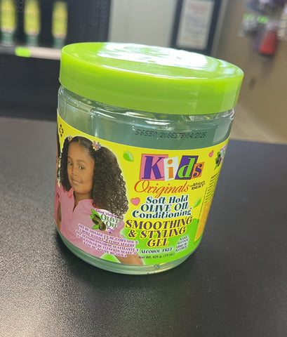 KIDS ORGANICS SOFT HOLD OLIVE OIL CONDITIONING SMOOTHING & STYLING GEL 15 OZ
