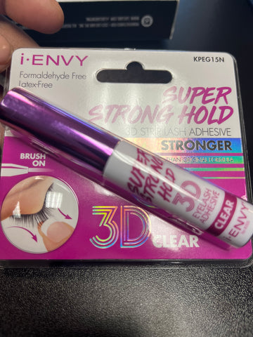 I-ENVY BY KISS SUPER STRONG HOLD 3D EYELASH ADHESIVE CLEAR KPEG15N