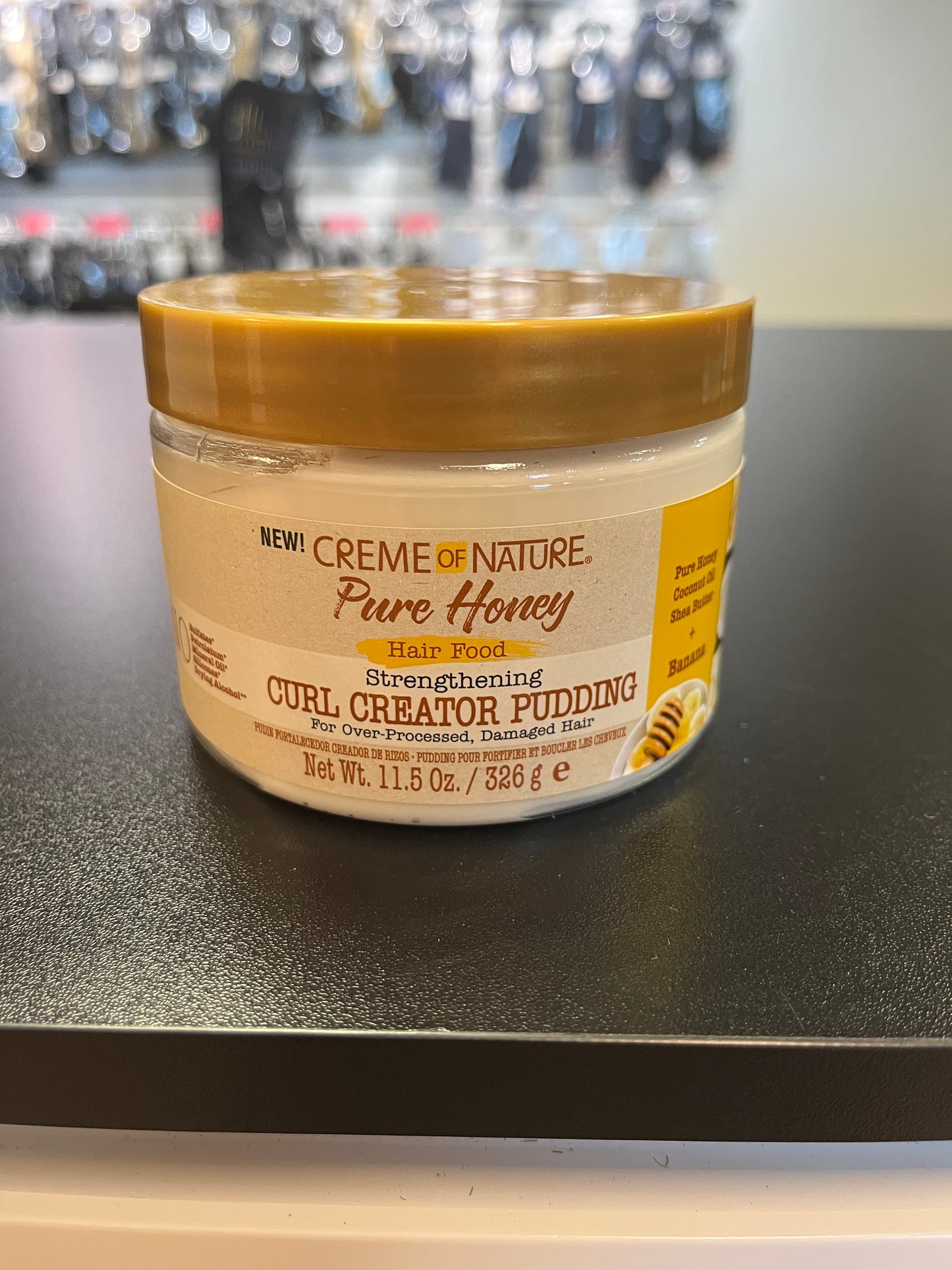 CREME OF NATURE PURE HONEY HAIR FOOD STRENGTHENING CURL CREATOR PUDDING 11.5 OZ